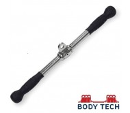 Body Tech Triceps Straight Handle, Steel Pro-Grip LAT Bar